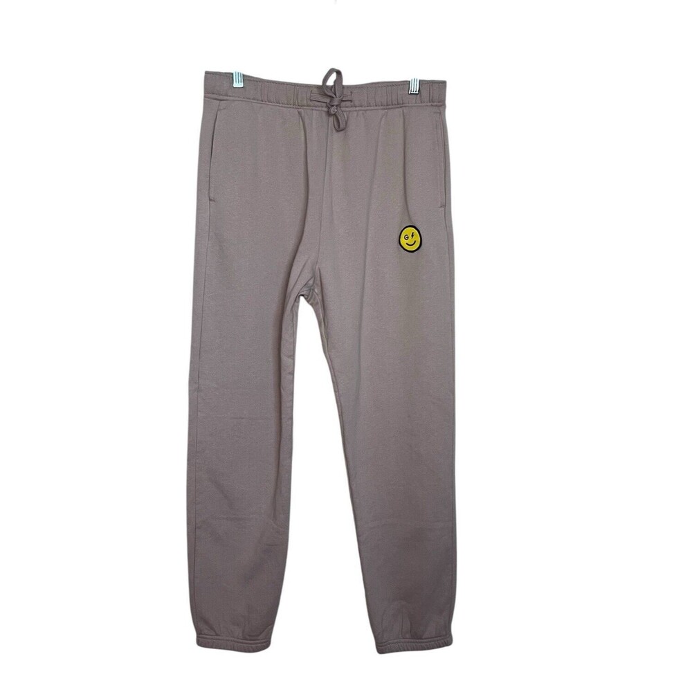 Gilly Hicks NWT Women's Sports Bottom Small Tan Cotton Blend Tapered Sweatpants